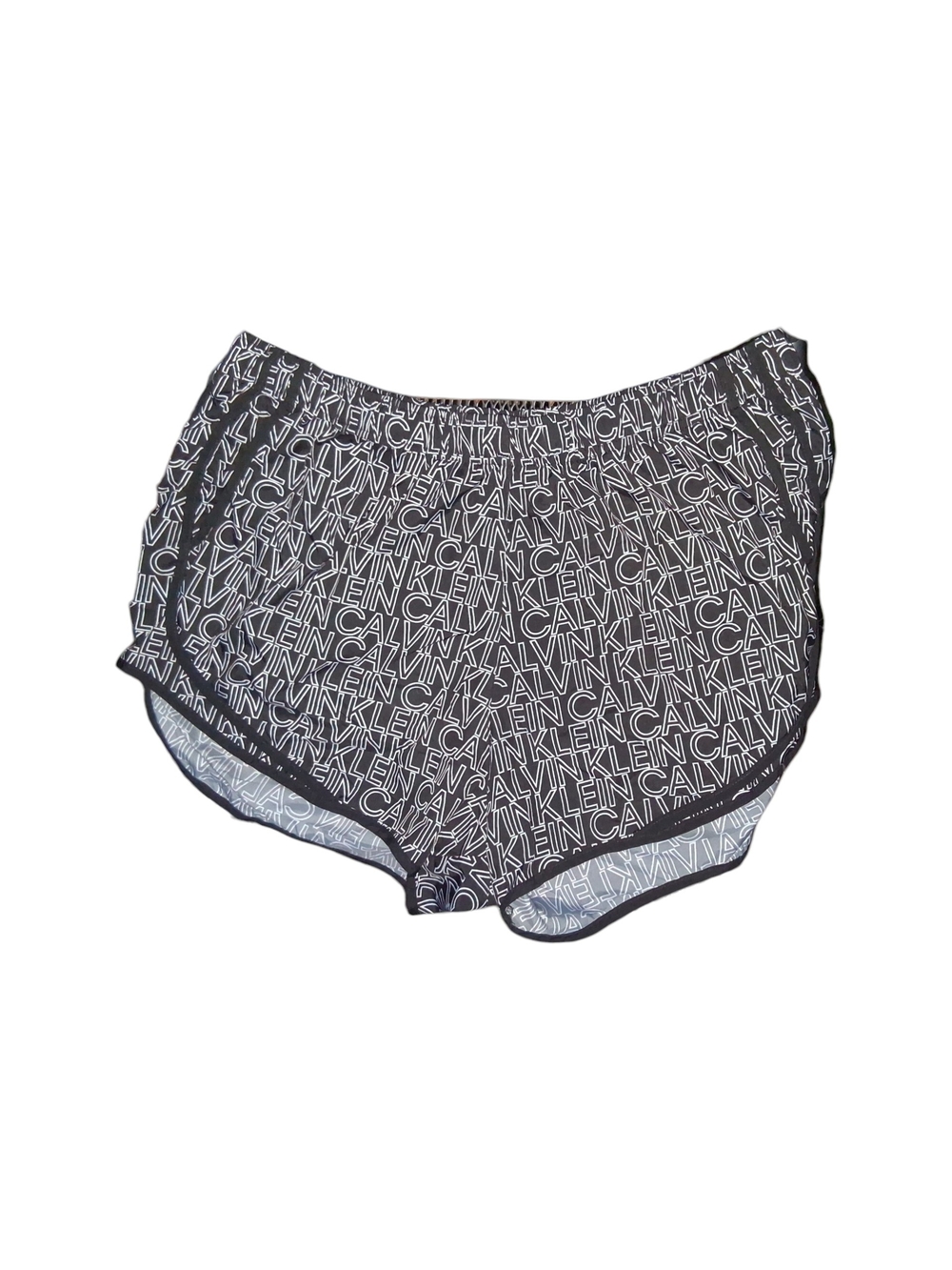 Calvin Klein All-Over Logo Print Athletic Running Shorts